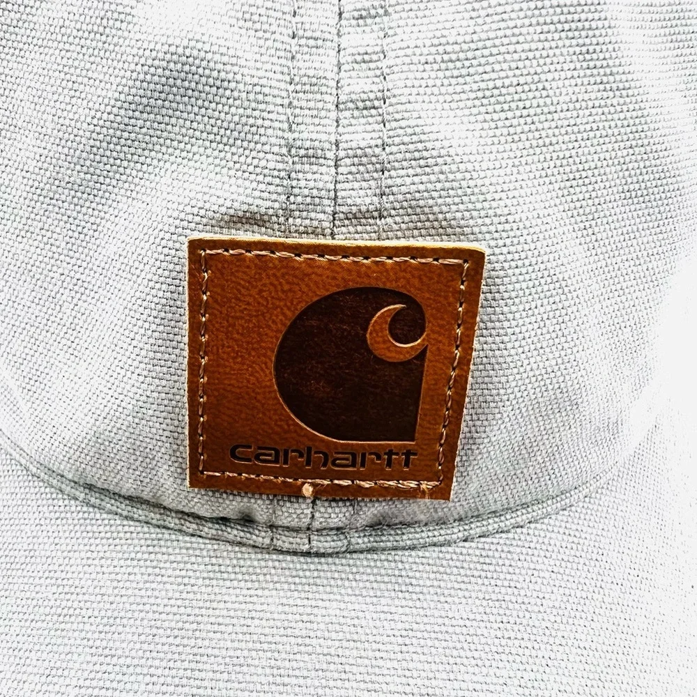 Carhartt Light Gray Cap with Brown Logo